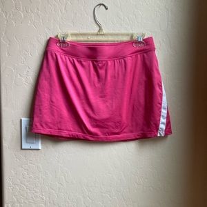 Womens hot pink and white skort